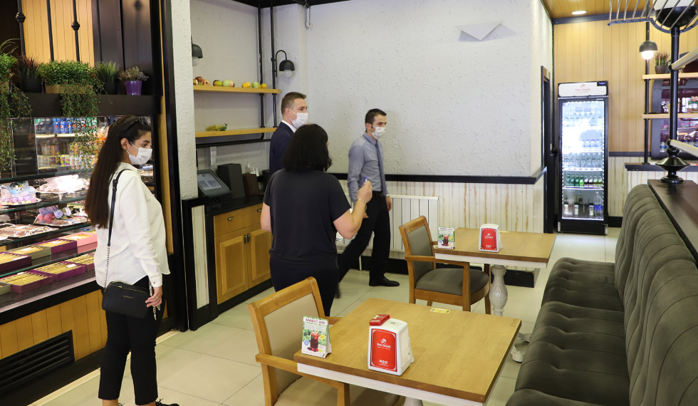 Büyükçekmece’deki işletmelere Covid-19 denetimi